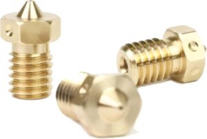 Genuine E3D Brass Nozzle Triple Pack 0.4mm, 0.6mm for V6 HotEnd 3D Printer