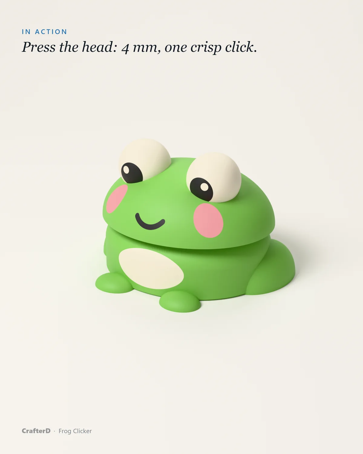 Frog Clicker being pressed