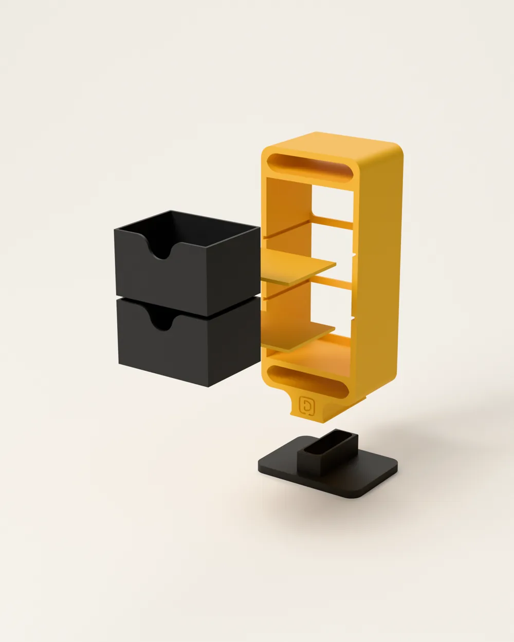 Japandi Storage Tower exploded view
